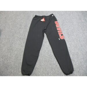 VINTAGE New Jersey Devils Pants Mens Medium Black NHL Hockey Sweats Majestic‎